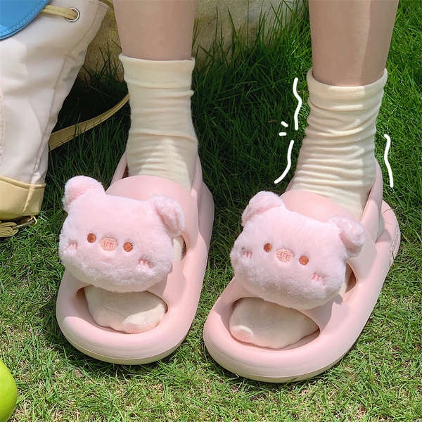 Giày Xăng Đan Đế Dày Dễ Thương Thời Trang Mùa Hè Cho Bạn Gái