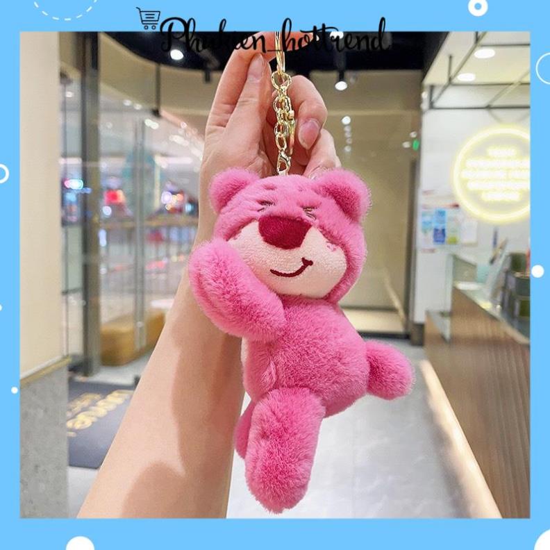 Móc Khóa Móc Treo Hình Gấu Dâu Nhồi Bông Dễ Thương phanngoc03