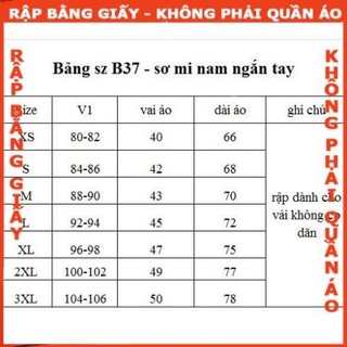 Rập giấy A0 mã B37 (Bản vẽ) - rập sơ mi nam (BẢN VẼ)