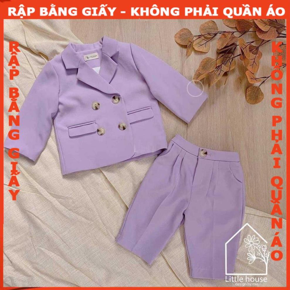 Rập giấy A0 mã B60 - bộ vest bé trai (BẢN VẼ)