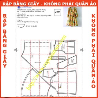 Rập giấy mã 770 - Rập K & B Handmade (Bản vẽ) (BẢN VẼ)