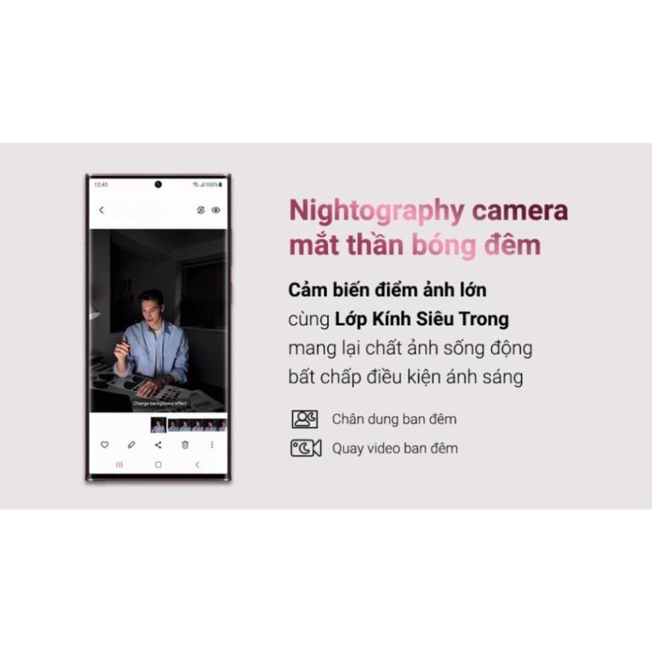 Điện thoại Samsung Galaxy S22 Ultra 5G bản Mỹ, Chip Snapdragon 8 Gen 1, FULLBOX - 2 SIM