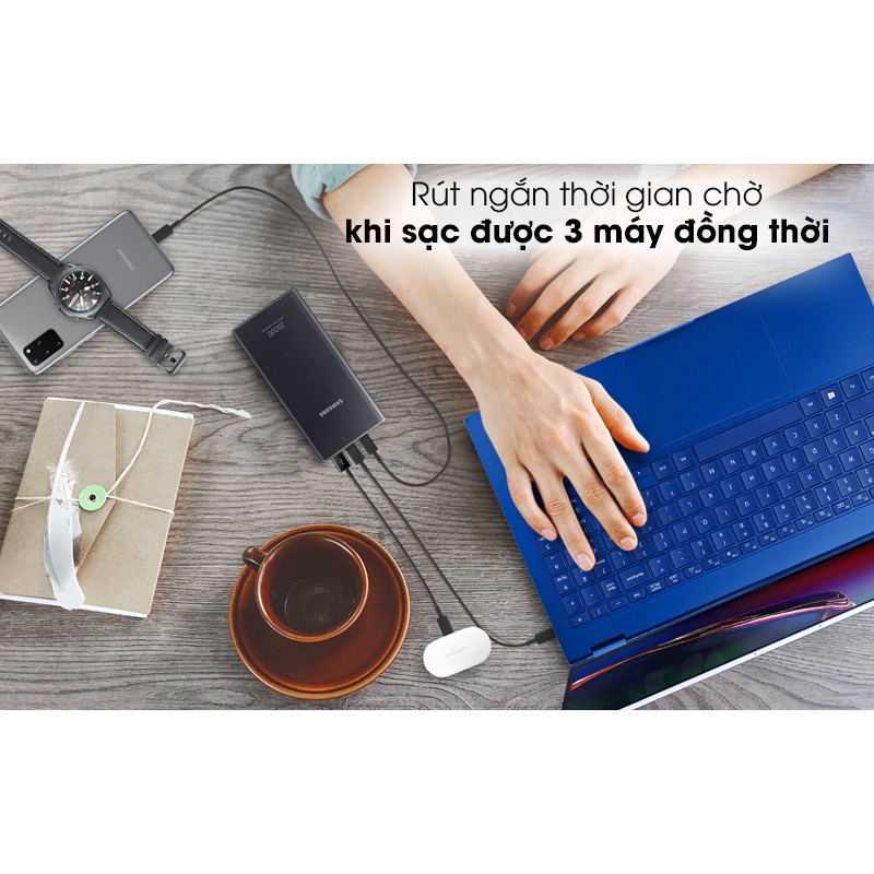 Pin sạc dự phòng Samsung EB-P5300, dung lượng 20000mAh, công suất siêu nhanh 25W