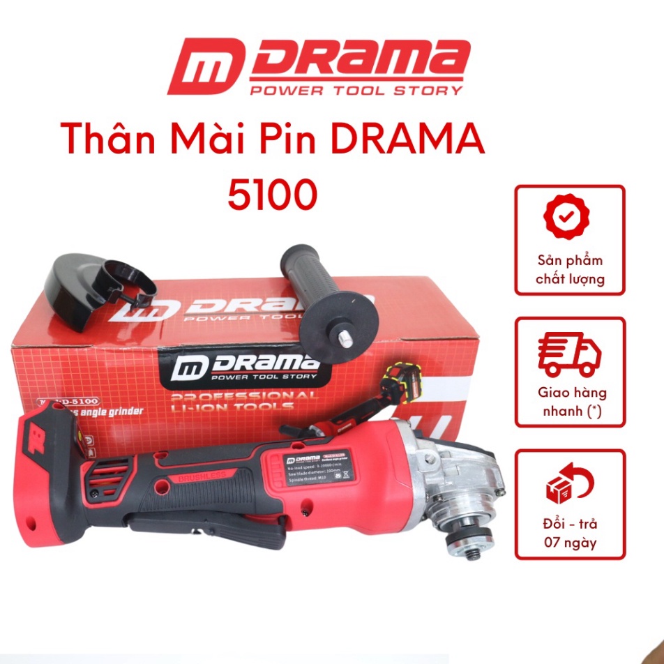 Thân Máy Mài Pin DRAMA 5100 Hàng Xịn Công Suất Lớn