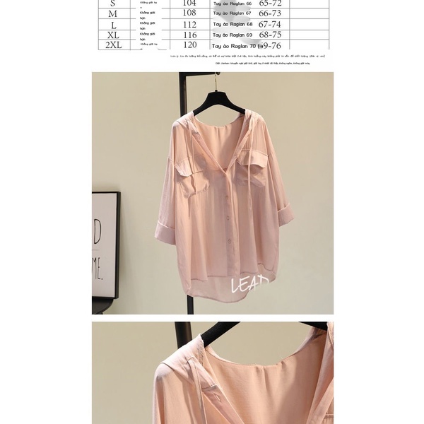 Áo Sơ Mi Có Nón Chống Nắng Dáng Rộng Thiết Kế Túi Đôi Thời Trang Mùa Hè Hàng Mới Dành Cho Bạn Nữ