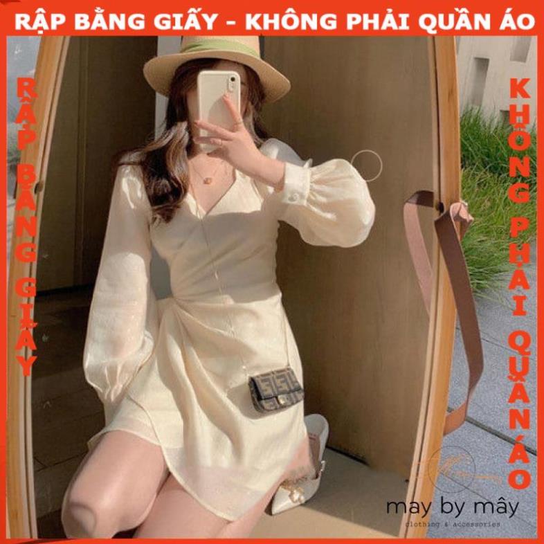 Rập giấy đầm tay dài xếp 1 bên mã 1297 (BẢN VẼ)
