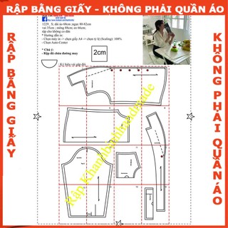 Rập giấy áo cổ sam mã 1229 (BẢN VẼ)