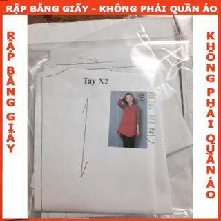[MUA 5 TẶNG 1] Rập Giấy may áo sơ mi cột nơ mã 1134- (BẢN VẼ)