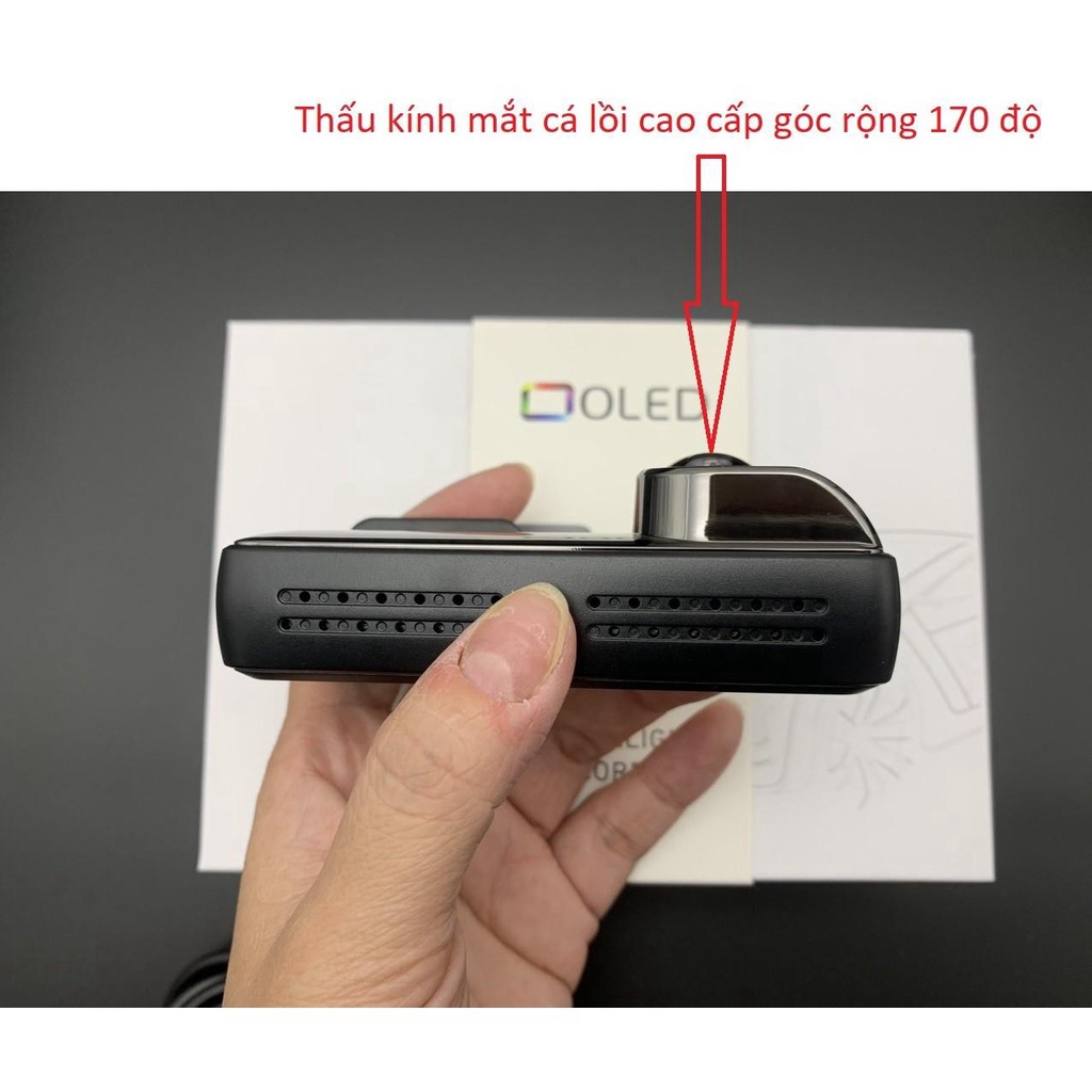 Sale rẻ nhất Camera hành trình OLED V8pro wifi 2K  giám sát đỗ xe 24/7 góc rộng 170 độ app tiếng Việt - cháy hàng