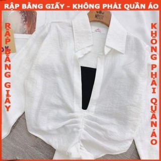[MUA 5 TẶNG 1] Rập Giấy may áo sơ mi cột nơ mã 1134- (BẢN VẼ)