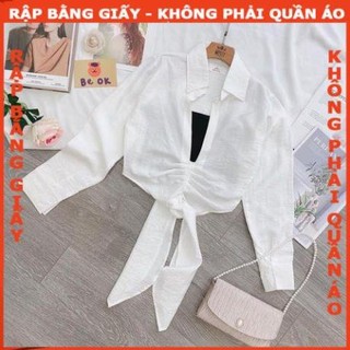 [MUA 5 TẶNG 1] Rập Giấy may áo sơ mi cột nơ mã 1134- (BẢN VẼ)