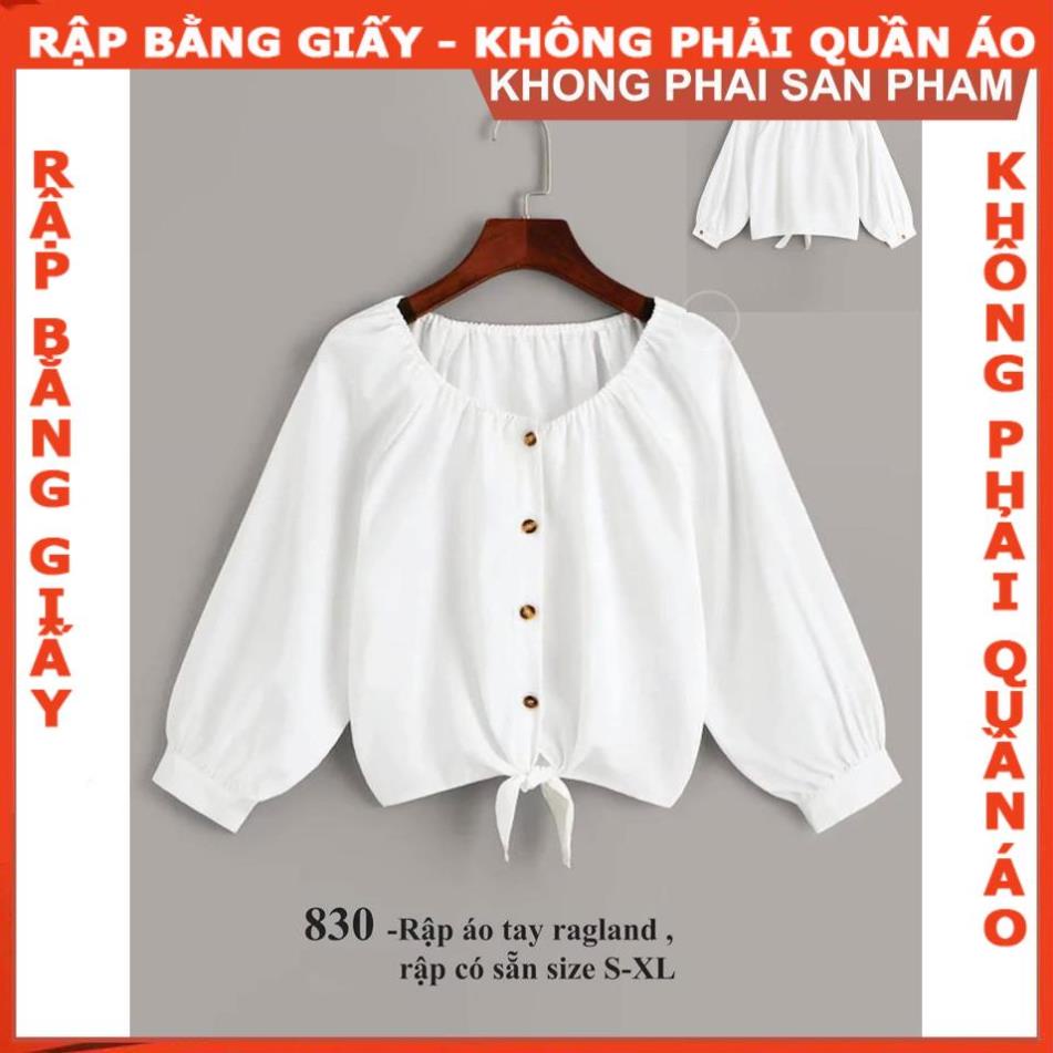 [MUA 5 TẶNG 1] Rập giấy mã 830 (Bản vẽ) (BẢN VẼ)