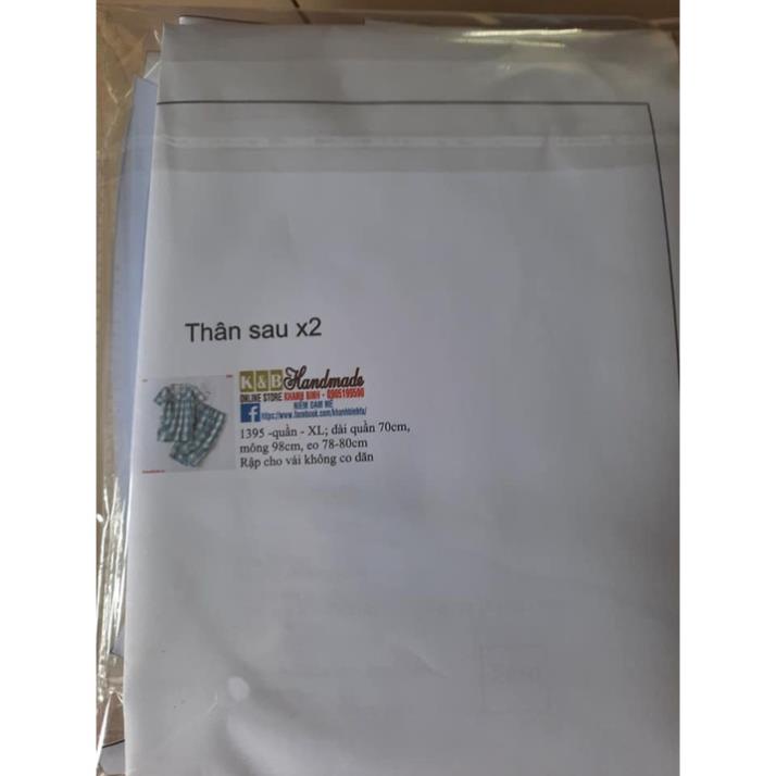 Rập giấy A0 mã 1412 - đầm phối ren cổ vuông