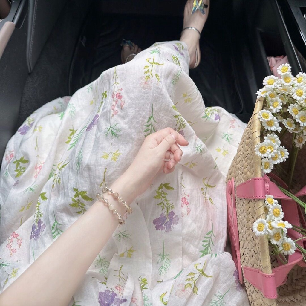 Set Áo Hoa + Chân Váy Thời Trang Nữ Tính