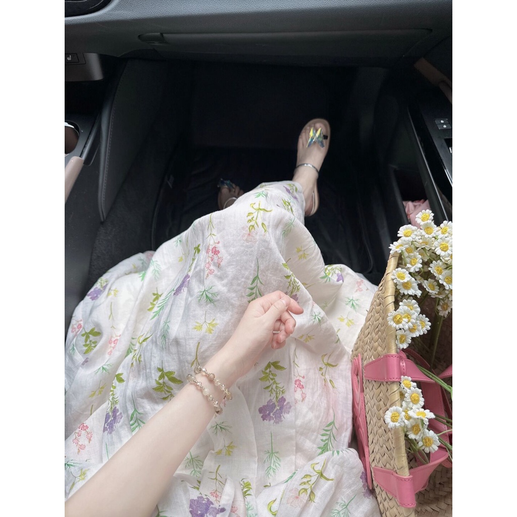 Set Áo Hoa + Chân Váy Thời Trang Nữ Tính