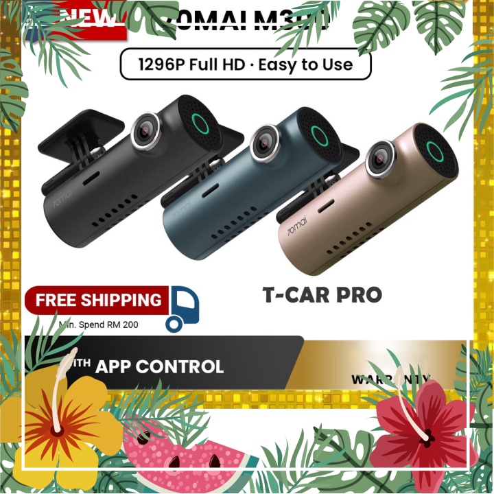 Giá tốt nhất - Bán chạy nhất Camera Hành Trình Ô tô 70Mai M300 Quốc Tế 1296P Smart Dash Cam Xe Hơi Xiaomi 1s