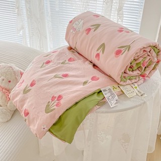 Chăn hè thu cotton đũi Hàn trần bông nhập khẩu 2mx2m3 - HOT