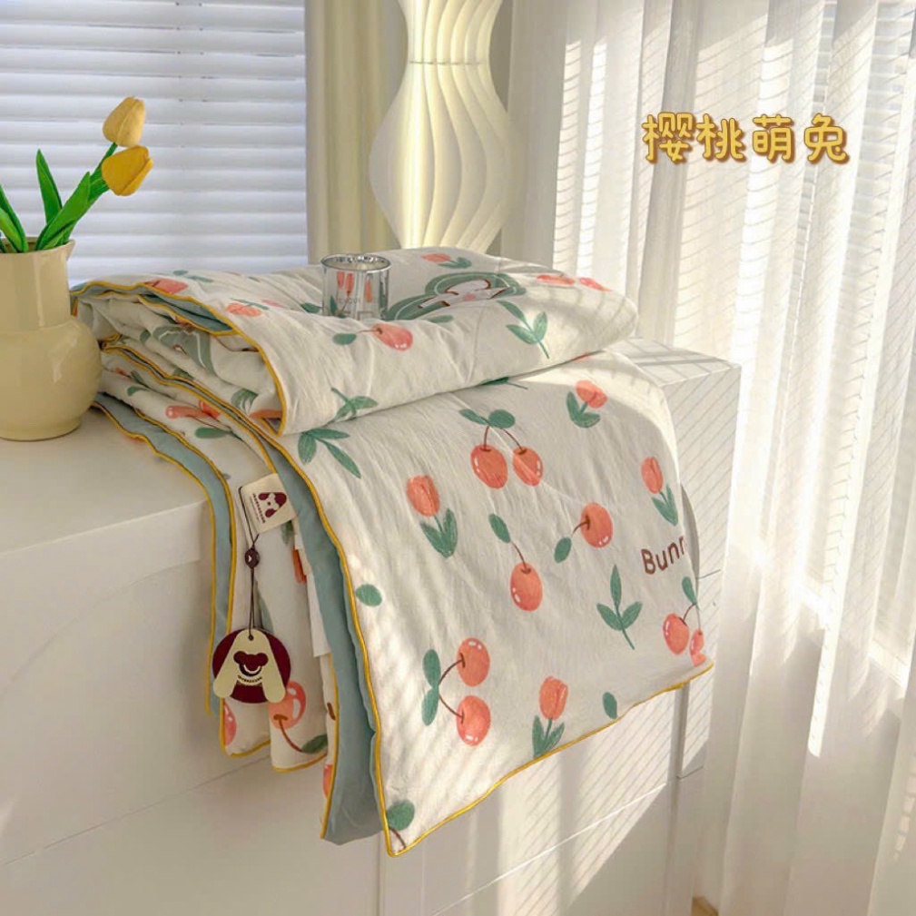 Chăn hè thu cotton đũi Hàn trần bông nhập khẩu 2mx2m3 -  HOT