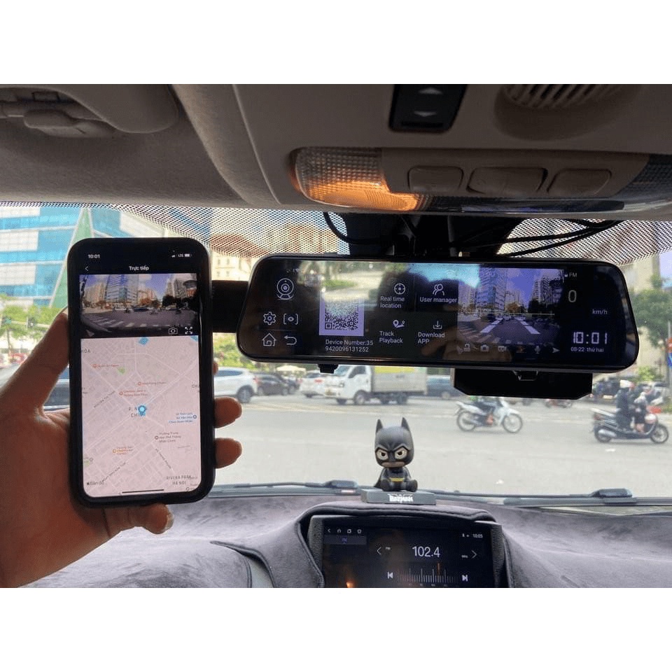 SALE rẻ CAMERA HÀNH TRÌNH GƯƠNG MX10 PRO CẢNH BÁO DẪN ĐƯỜNG VIETMAP S2  chính hãng  MAXCAR