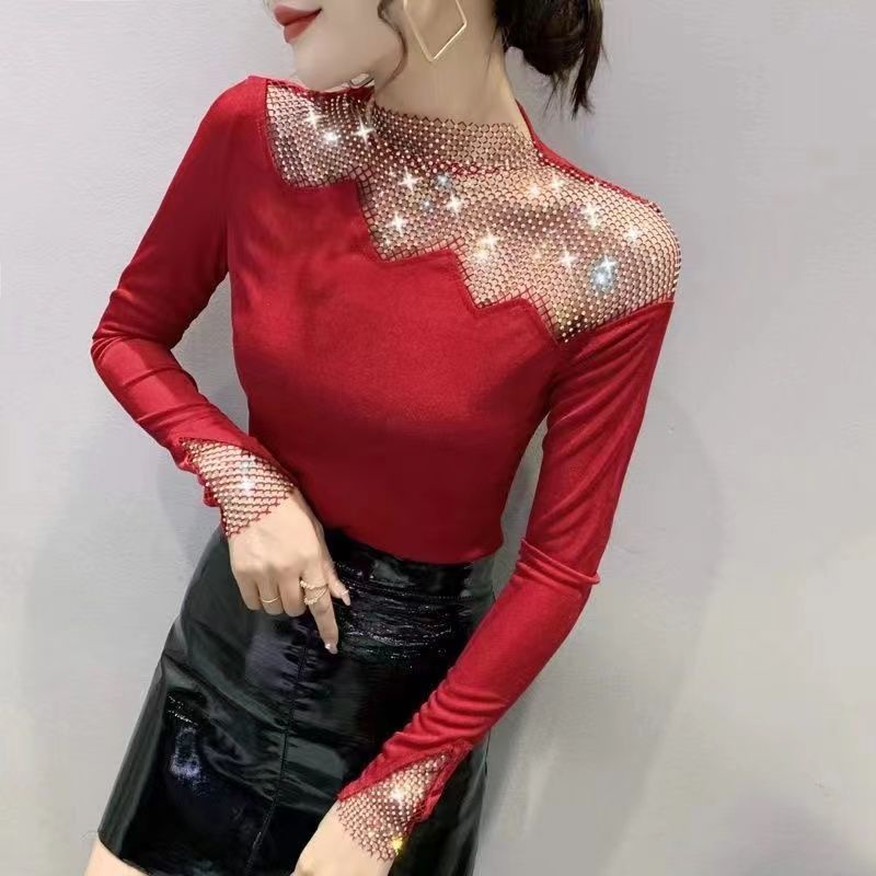 Áo Thun Ngắn Tay Đính Kim Cương Thời Trang Mùa Hè 20232 Sang Trọng