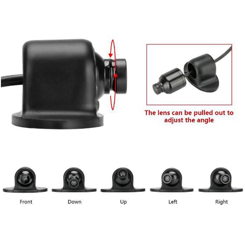 SALE rẻ Bộ Camera Cặp Lề Dán Gương 720P Và Màn Hình Taplo 5 Inch