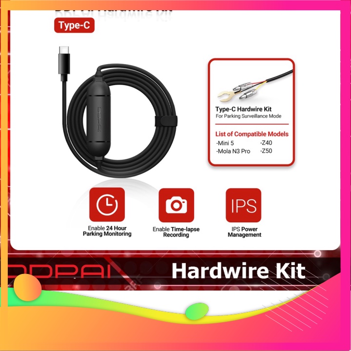 SALE rẻ Bộ dây nguồn Hardwire Kit cho Camera hành trình Ddpai