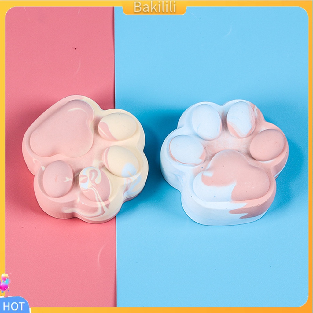 Khuôn Nướng Bánh Bằng Silicone Chống Dính Hình Dấu Chân Mèo