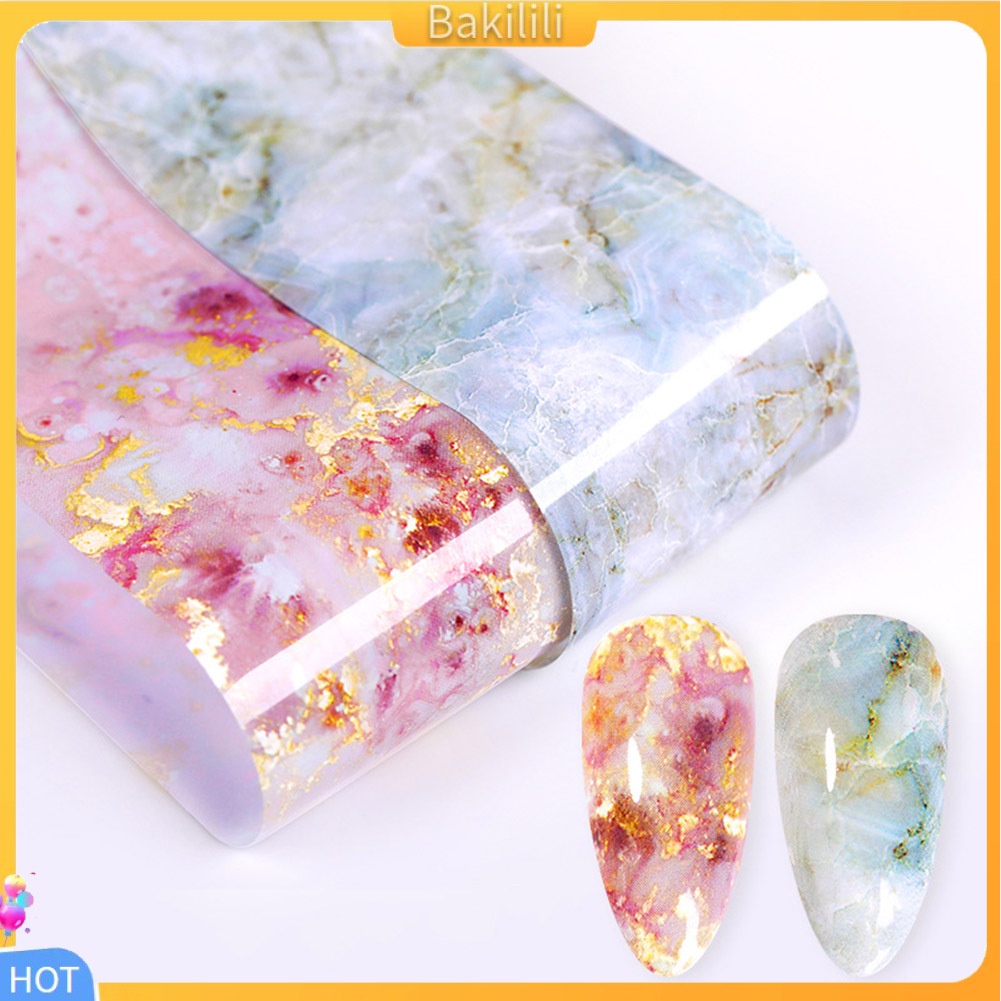 Miếng dán trang trí móng tay hoa văn đá bắt mắt