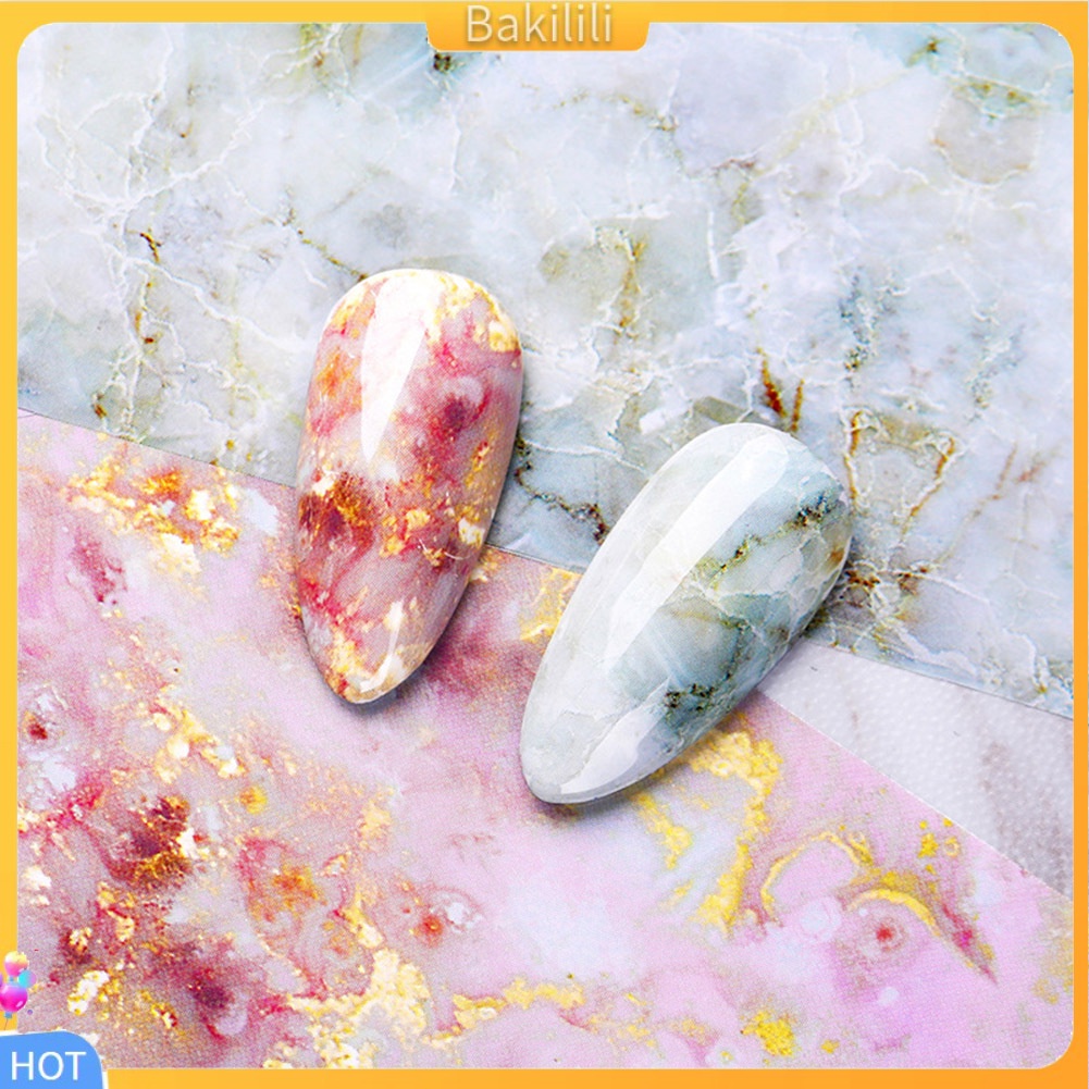 Miếng dán trang trí móng tay hoa văn đá bắt mắt