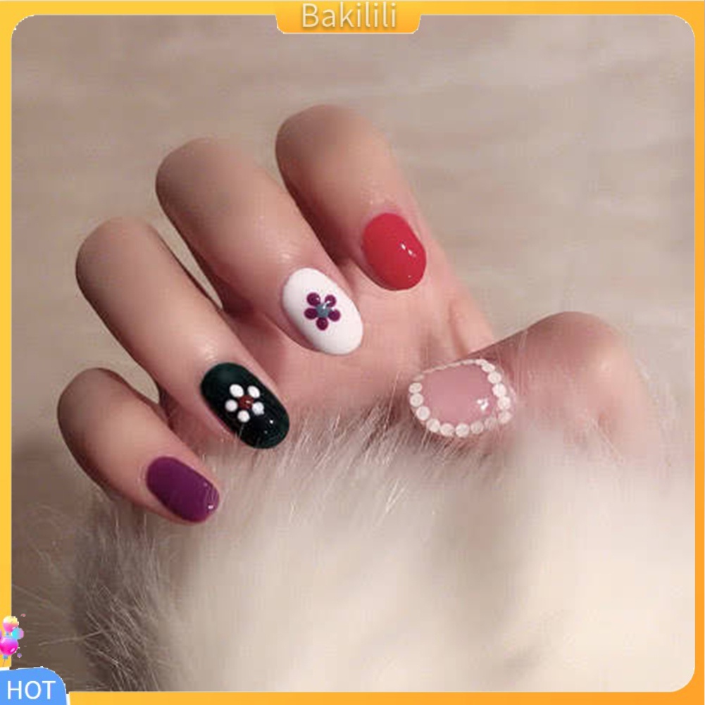 Miếng Dán Móng Tay Chống Thấm Nước Họa Tiết Trái Bơ / Cây Xương Rồng Xinh Xắn