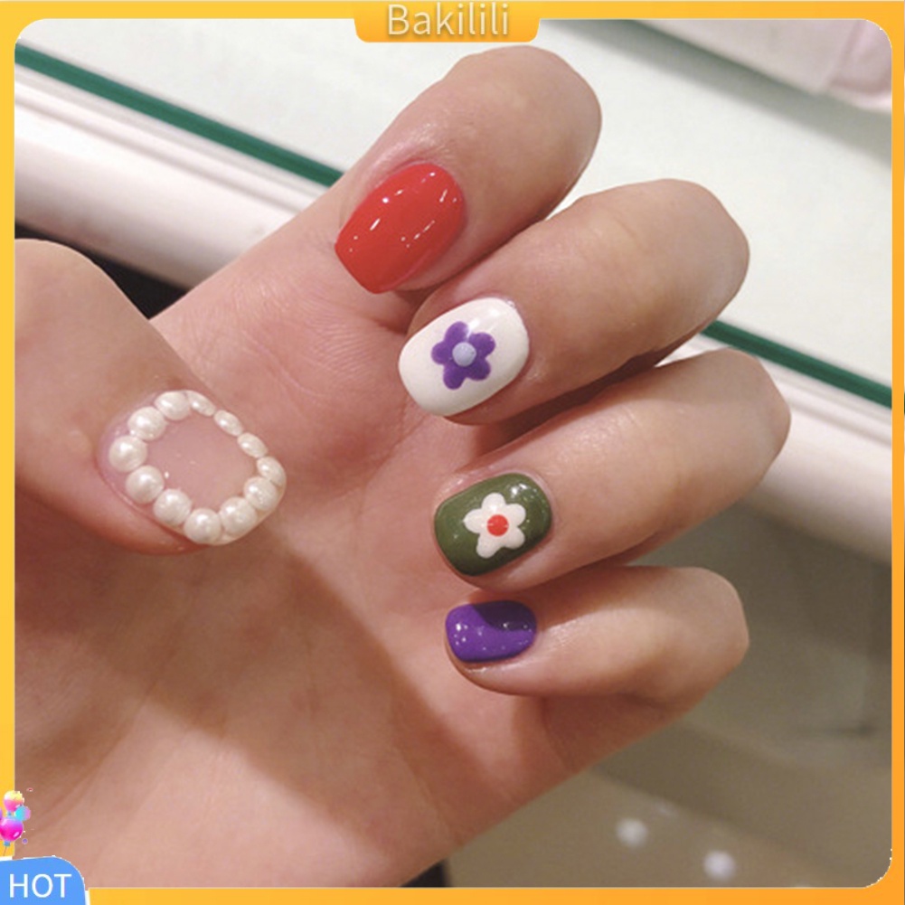 Miếng Dán Móng Tay Chống Thấm Nước Họa Tiết Trái Bơ / Cây Xương Rồng Xinh Xắn