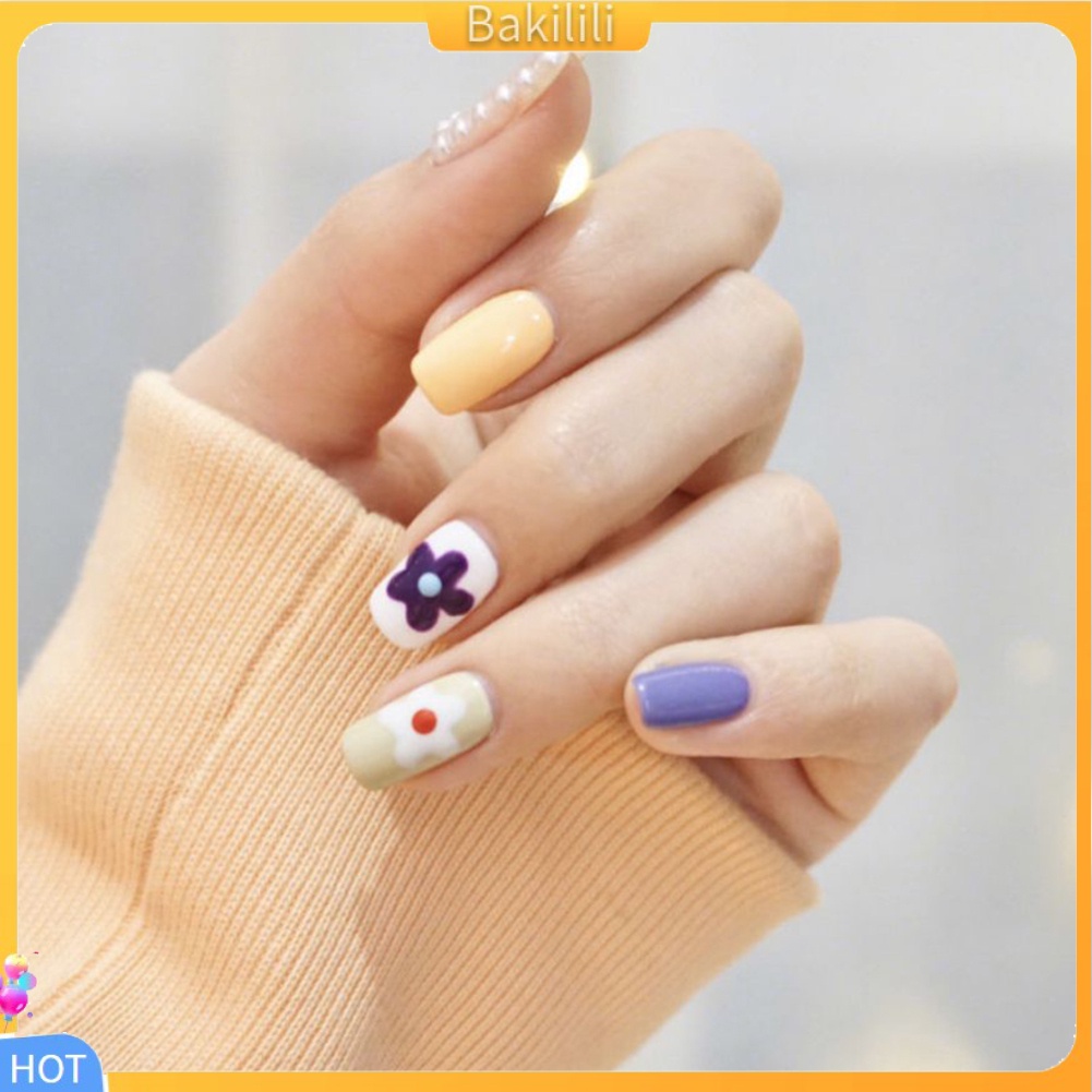 Miếng Dán Móng Tay Chống Thấm Nước Họa Tiết Trái Bơ / Cây Xương Rồng Xinh Xắn