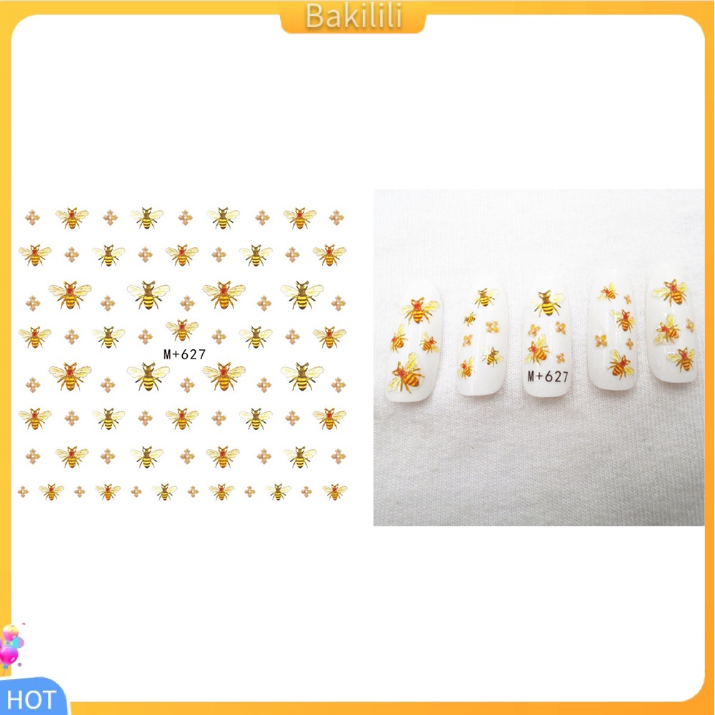 Miếng Dán Chuyển Nước Hình Động Vật/Trái Tim/Ngôi Sao/Hoa/Chú Ong Thời Trang Dùng Trang Trí Móng Tay 1