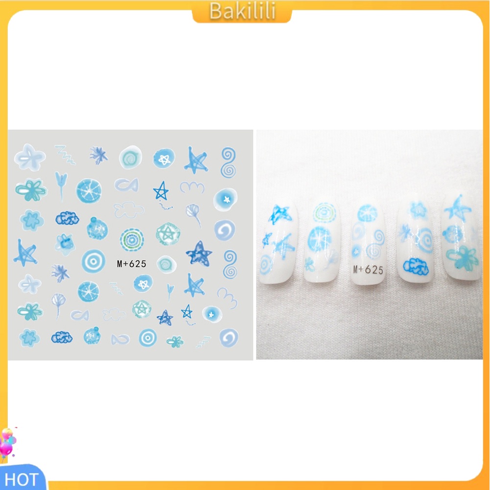 Miếng Dán Chuyển Nước Hình Động Vật/Trái Tim/Ngôi Sao/Hoa/Chú Ong Thời Trang Dùng Trang Trí Móng Tay 1