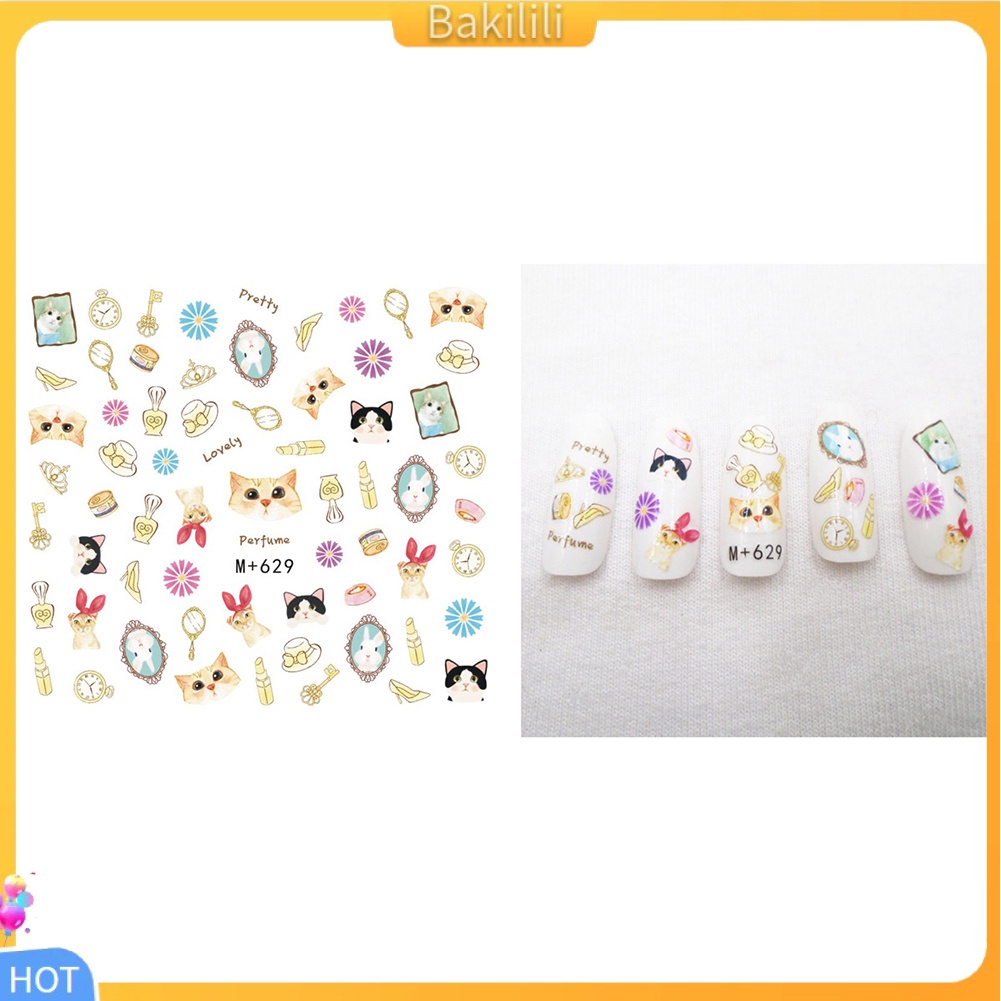 Miếng Dán Chuyển Nước Hình Động Vật/Trái Tim/Ngôi Sao/Hoa/Chú Ong Thời Trang Dùng Trang Trí Móng Tay 1