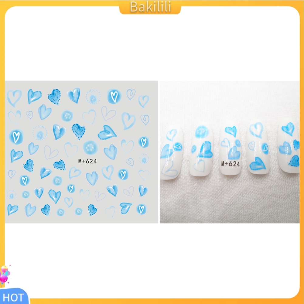 Miếng Dán Chuyển Nước Hình Động Vật/Trái Tim/Ngôi Sao/Hoa/Chú Ong Thời Trang Dùng Trang Trí Móng Tay 1