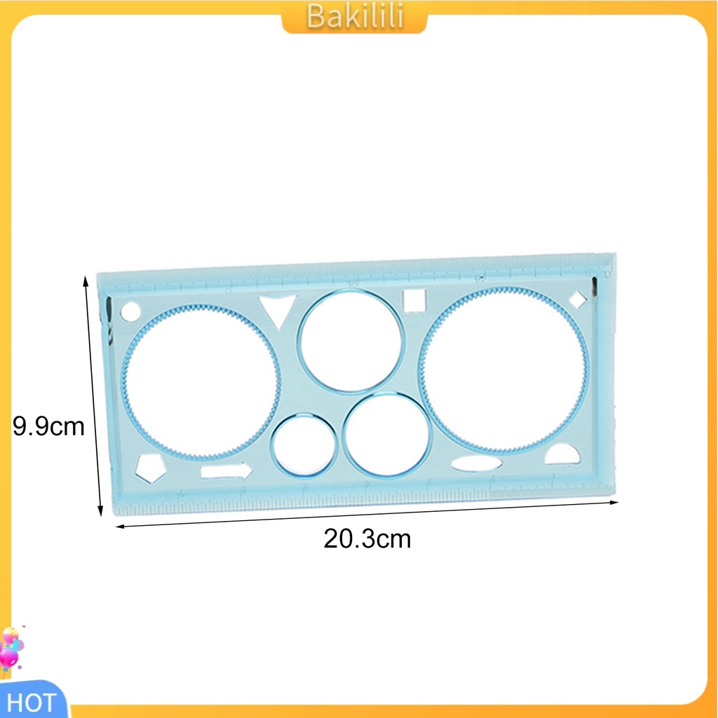 Set thước có bánh răng cho vẽ tạo hoa văn hình tròn
