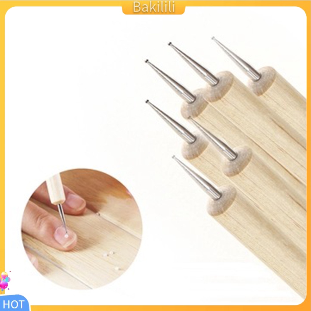 Bộ 5 bút đầu tròn trang trí móng nghệ thuật