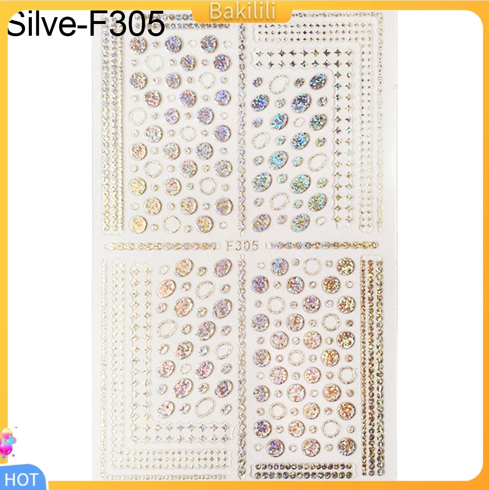 Miếng Dán Trang Trí Móng Tay Họa Tiết Hình Học Đơn Giản DIY 1 Cái