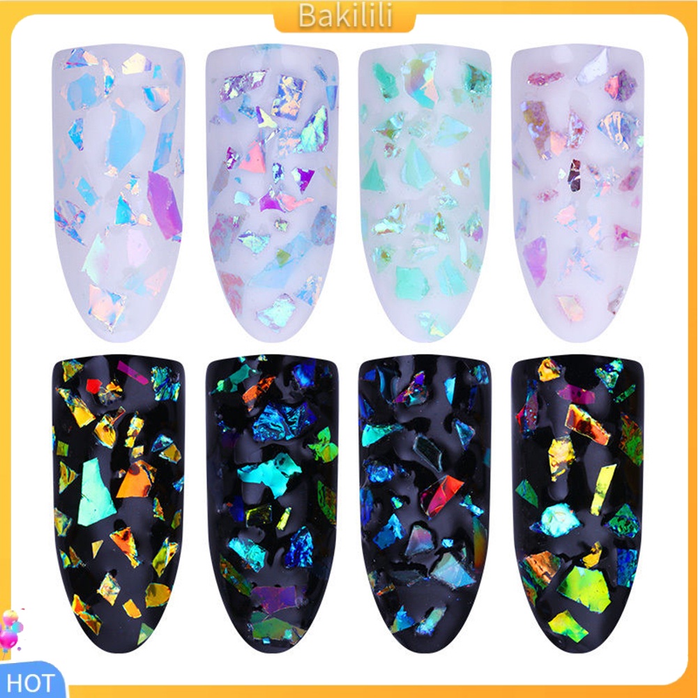 1 Hộp Kim Tuyến Lấp Lánh Trang Trí Móng Tay Mặt Kính DIY