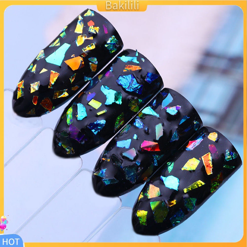 1 Hộp Kim Tuyến Lấp Lánh Trang Trí Móng Tay Mặt Kính DIY