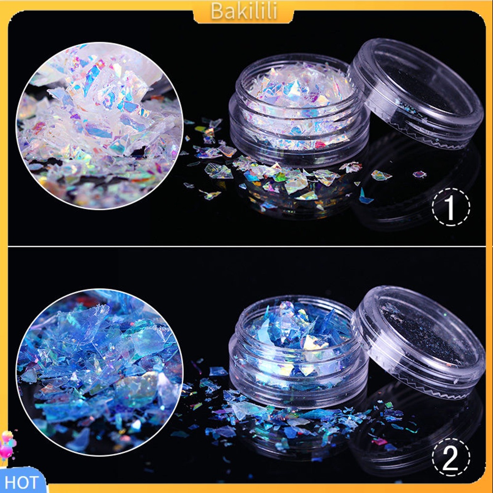 1 Hộp Kim Tuyến Lấp Lánh Trang Trí Móng Tay Mặt Kính DIY
