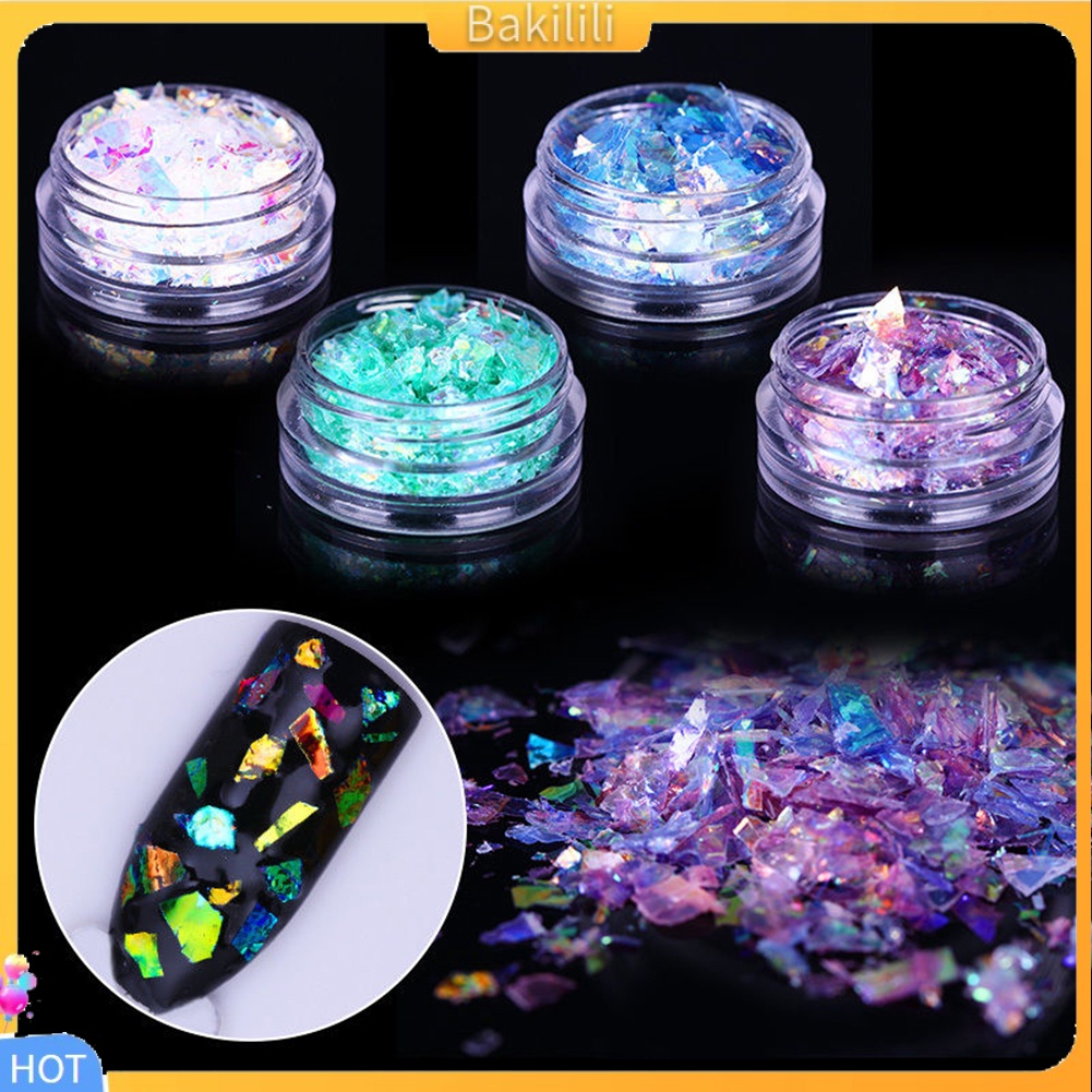 1 Hộp Kim Tuyến Lấp Lánh Trang Trí Móng Tay Mặt Kính DIY