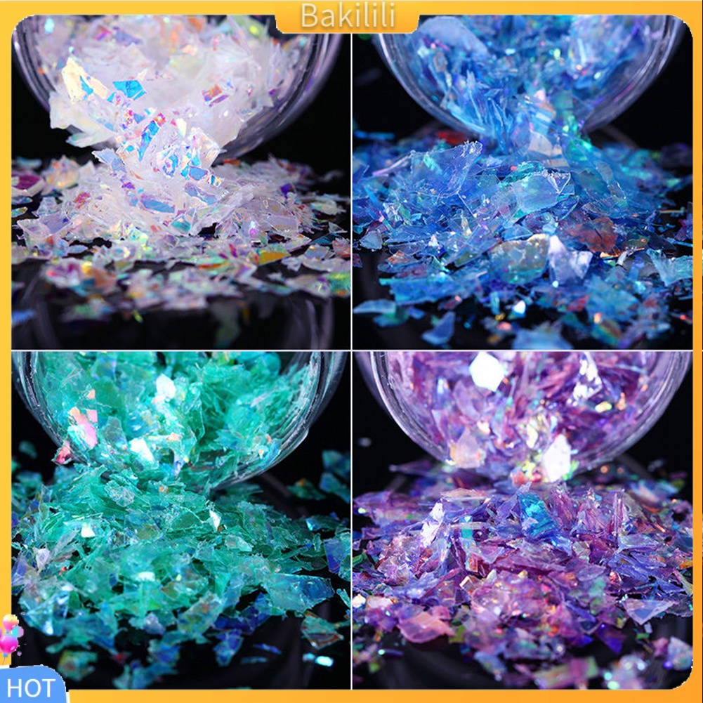 1 Hộp Kim Tuyến Lấp Lánh Trang Trí Móng Tay Mặt Kính DIY