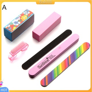 (Bakilili) Set 6 dụng cụ cọ dũa móng tay chuyên dụng