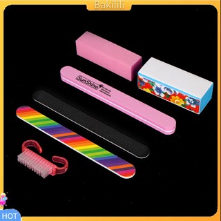 (Bakilili) Set 6 dụng cụ cọ dũa móng tay chuyên dụng