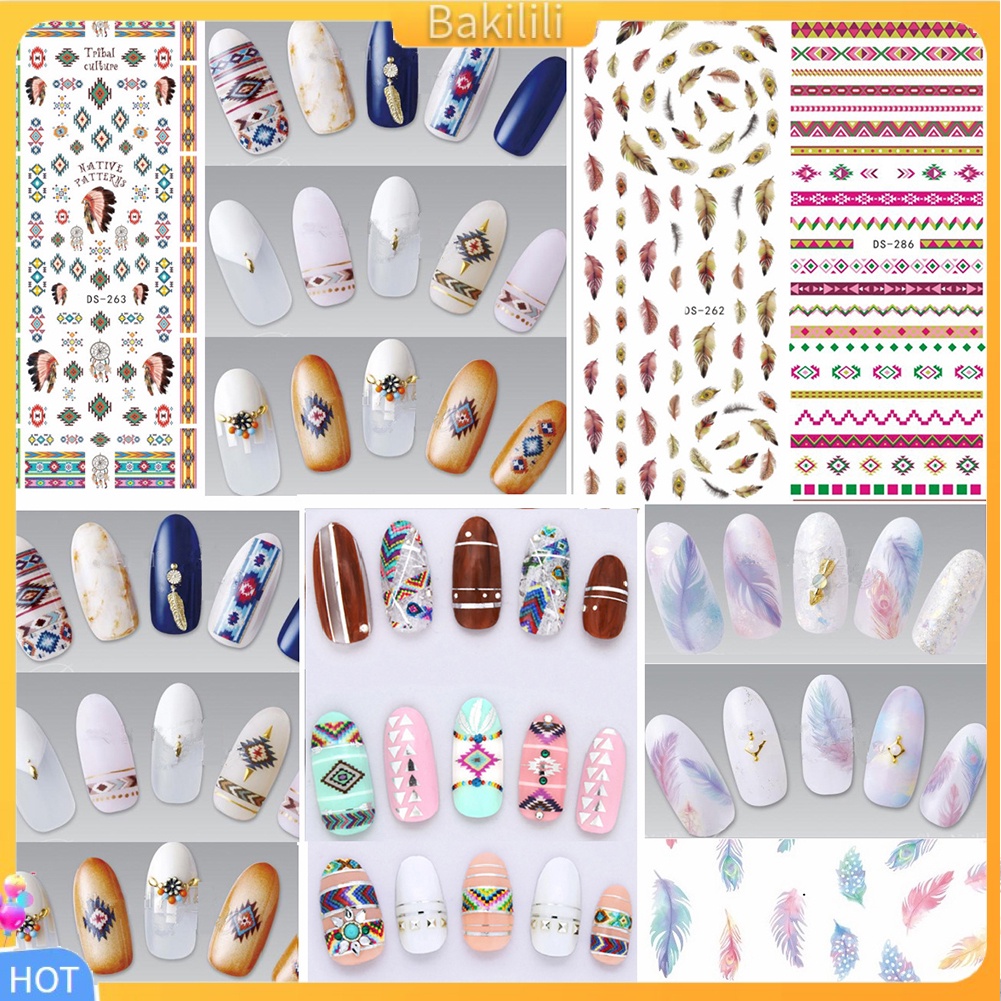 Tờ sticker dán móng trang trí bắt mắt