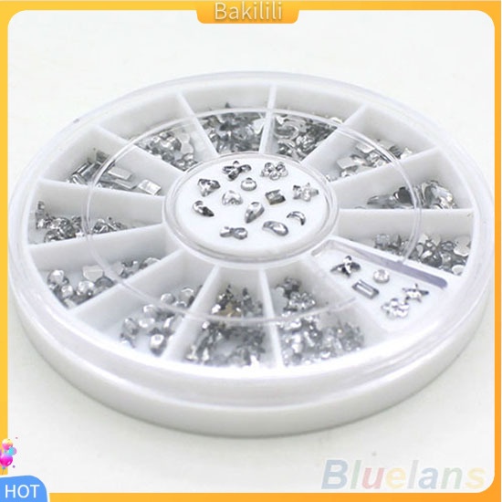 Phụ kiện trang trí móng tay nghệ thuật hình hoa/sao/trái tim lấp lánh