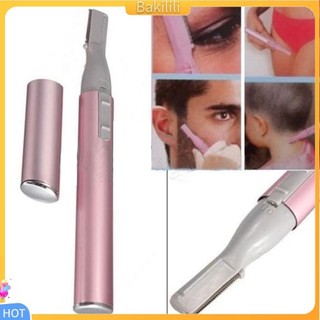 (Bakilili) Máy cạo lông mày/lông mặt/cơ thể bằng điện kèm cọ và lược chải tiện dụng