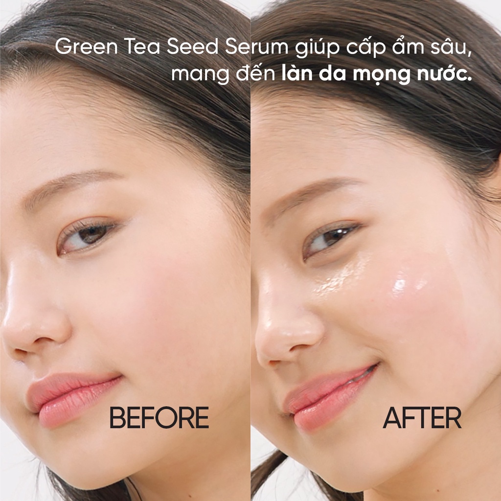 (Quà tặng không bán) Tinh chất INNISFREE Green Tea Seed Serum 5 loại Hyaluronic Acid 80ml